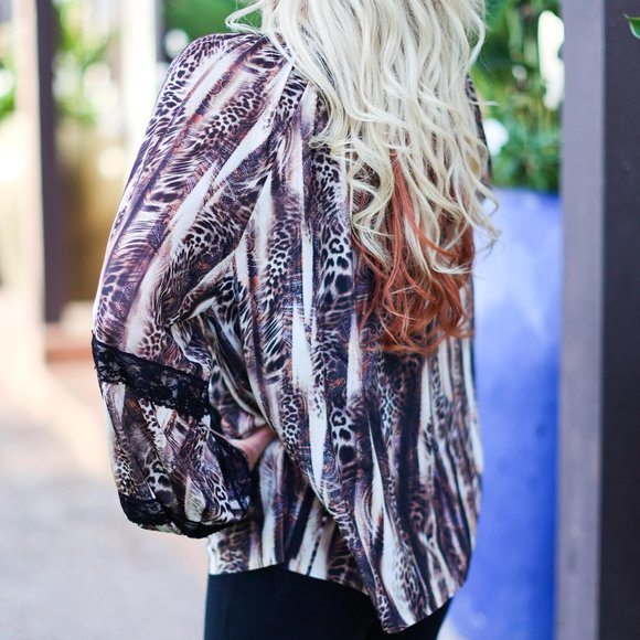 NWT Save The Faith Fiery Feline Boho Top - Picture 5 of 9